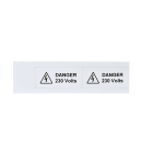 GRAFOPLAST SRL - GRAEVO44090Y TARGA QUADRO PVC ADES GIALLO 90X40MM 22P