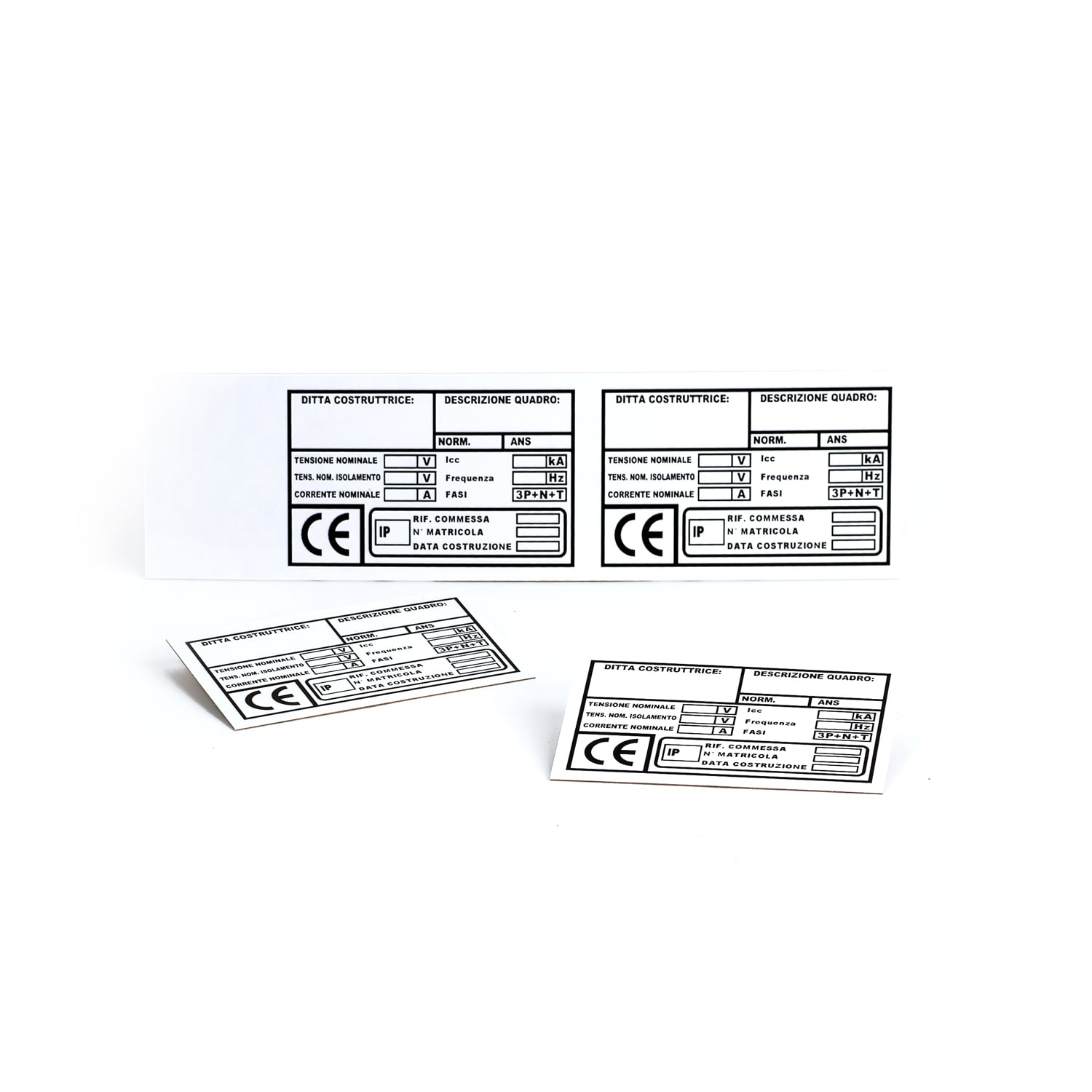 GRAFOPLAST SRL - GRAEVO60100W TARGA QUADRO PVC BIANCO 100X60MM 22PZ