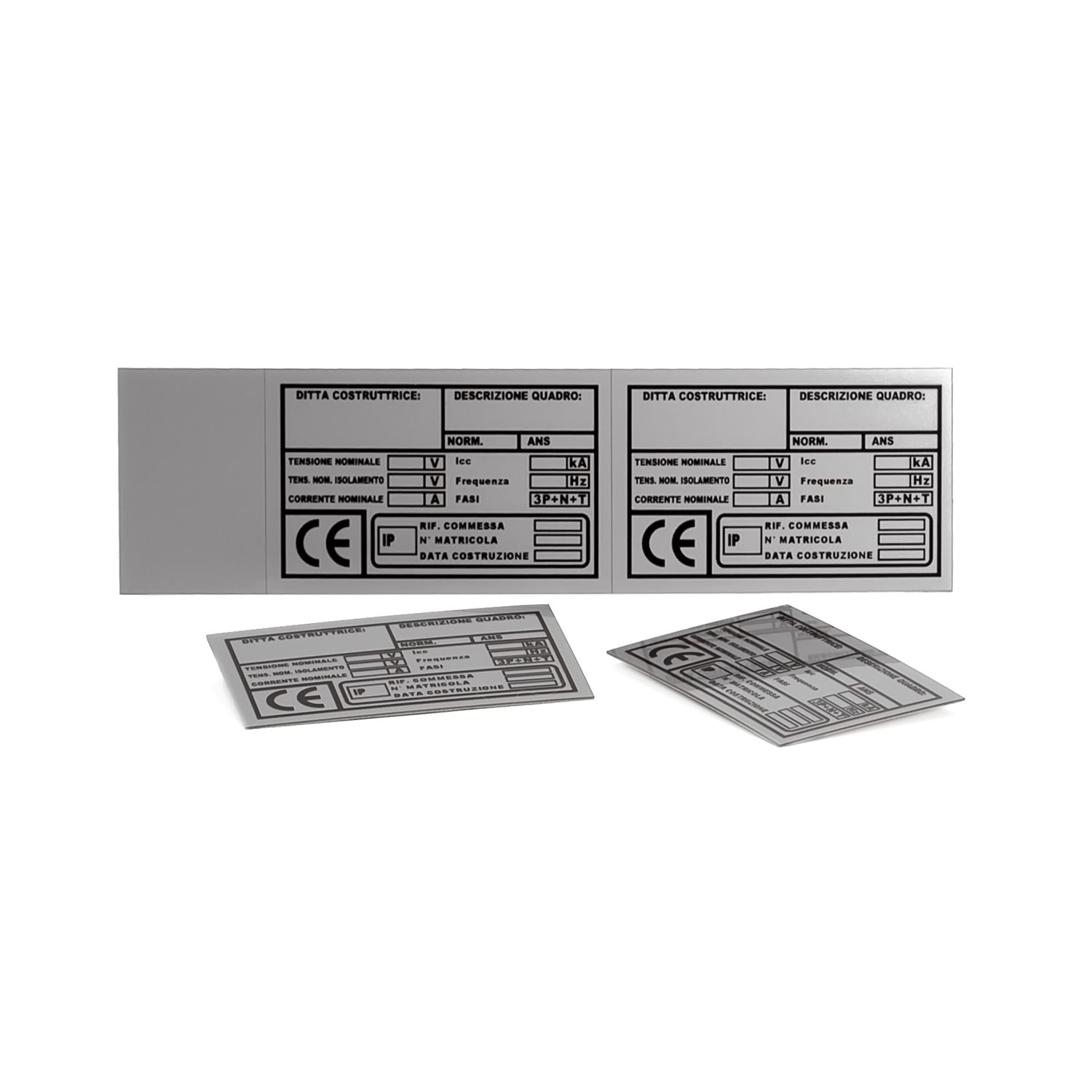 GRAFOPLAST SRL - GRAEVO60100M TARGA QUADRO PVC METAL 100X60MM 22PZ