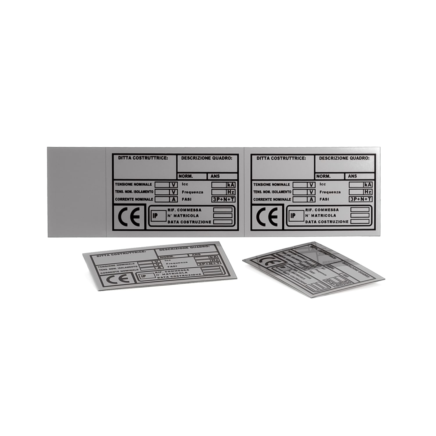 GRAFOPLAST SRL - GRAEVO60100M TARGA QUADRO PVC METAL 100X60MM 22PZ