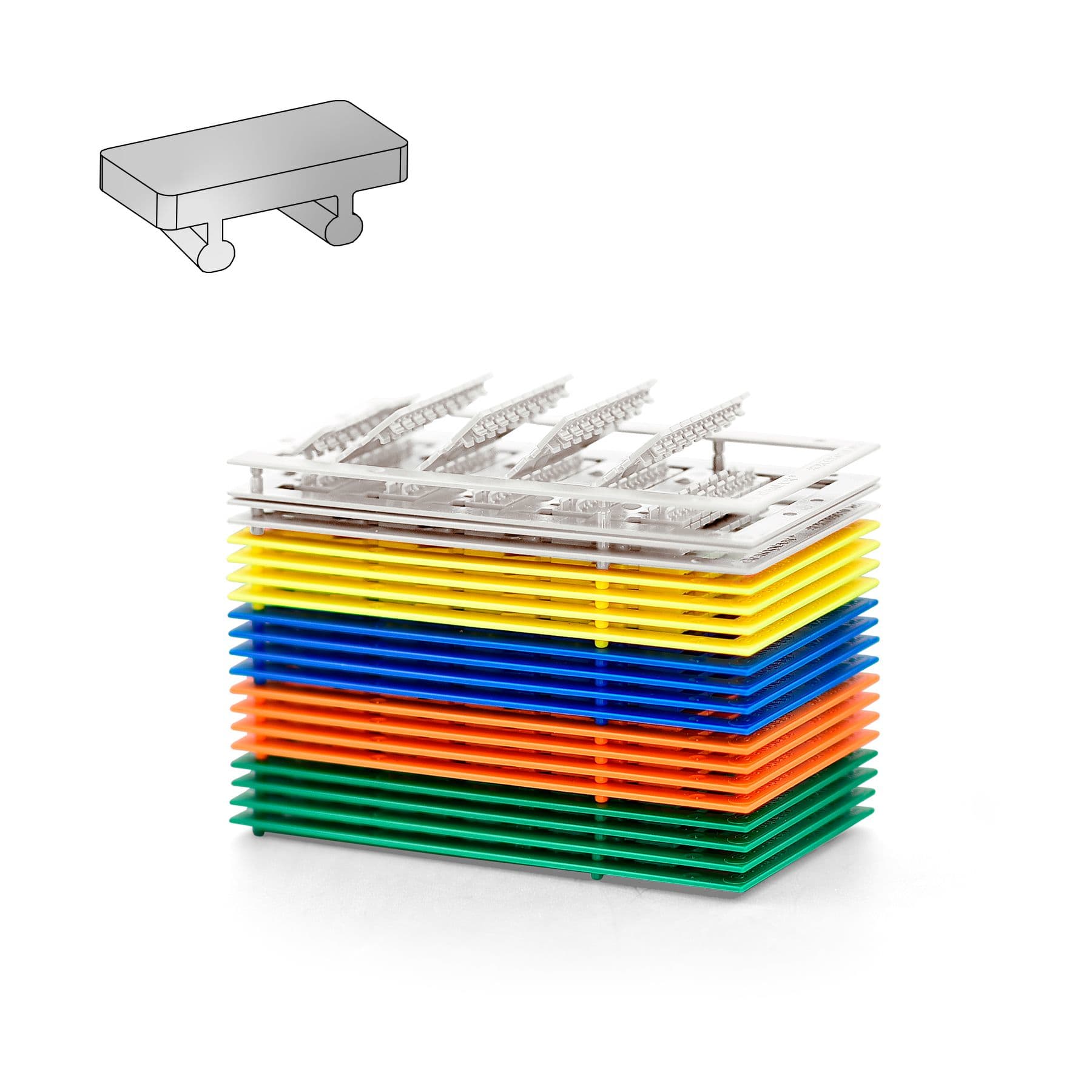 GRAFOPLAST SRL - GRASI2KTB6510GWMC TESSERA BIANCO LUX SIEMENS 10X5 3500 PZ