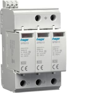 HAGER - HAGSPB517 SPD 3P 40KA T2 IT FM CON CONTATTO AUX