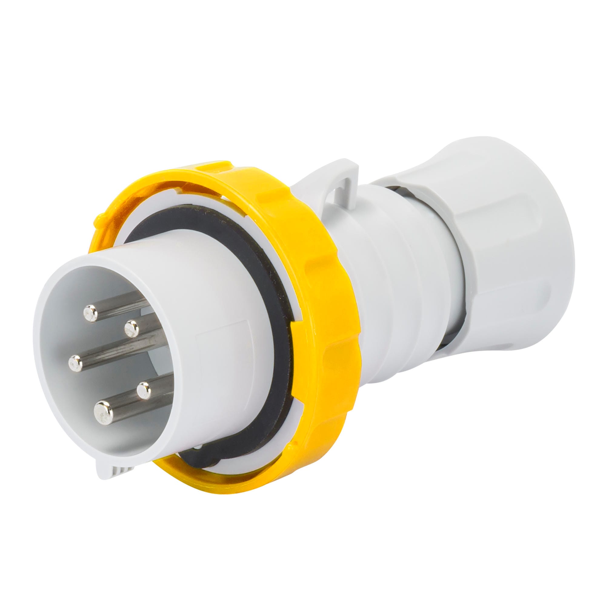 GEWISS - GEWGW60025FH SPINA MOBILE DIRITTA HP - IP66/IP67/IP68/IP69 - 3P+N+T 16A 100-130V 50/60HZ - GIALLO - 4H - CABLAGGIO RAPIDO