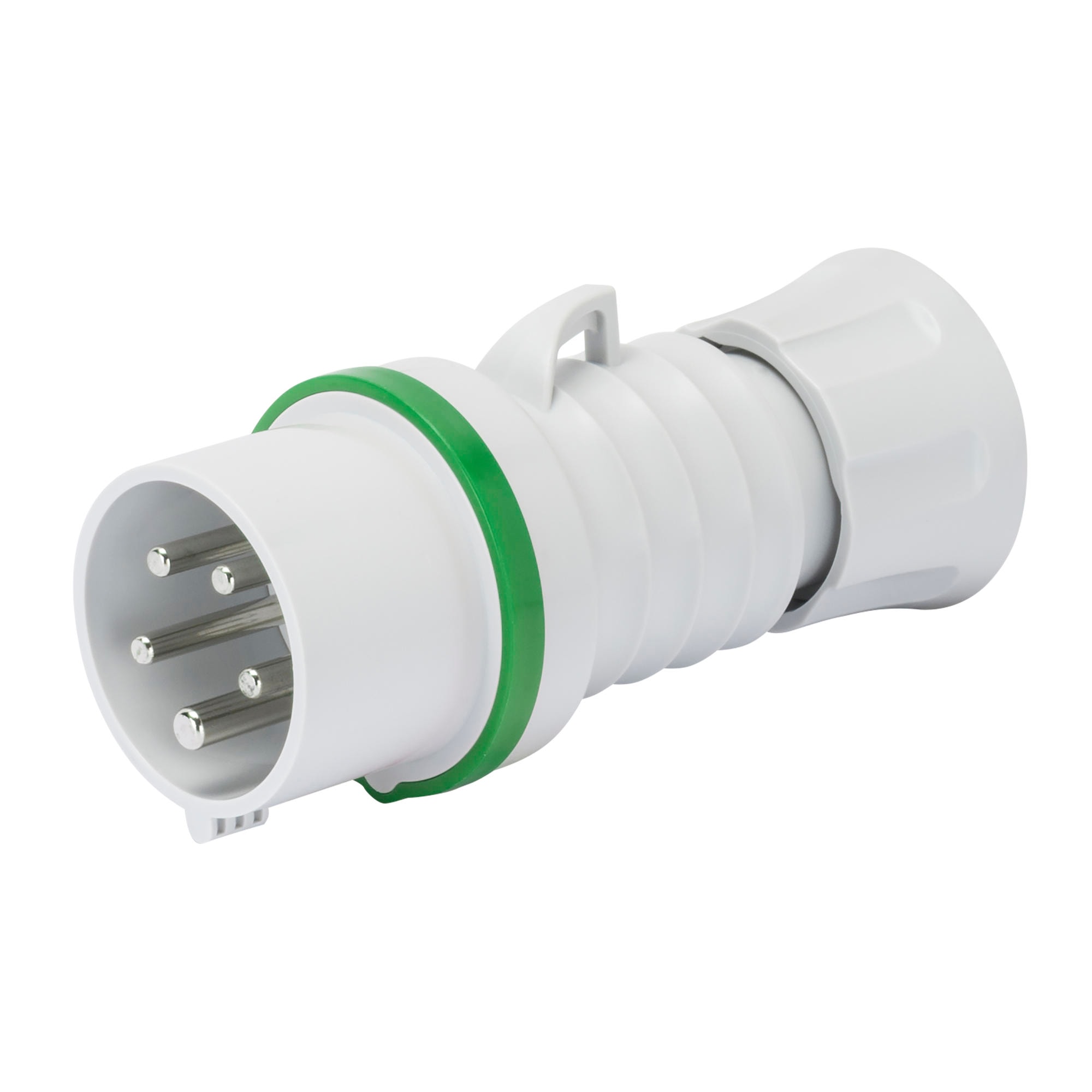 GEWISS - GEWGW60706H SPINA MOBILE DIRITTA HP - IP44/IP54 - 3P+N+T 16A >50V 100-300HZ - VERDE - 10H - CABLAGGIO A VITE