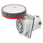 GEWISS - GEWGW62262PH PRESA FISSA DA INCASSO A 10° HP - IP66/IP67 - 3P+N+T 125A 346-415V 50/60HZ - ROSSO - 6H - CONTATTO PILOTA - CABLAGGIO A MANTELLO