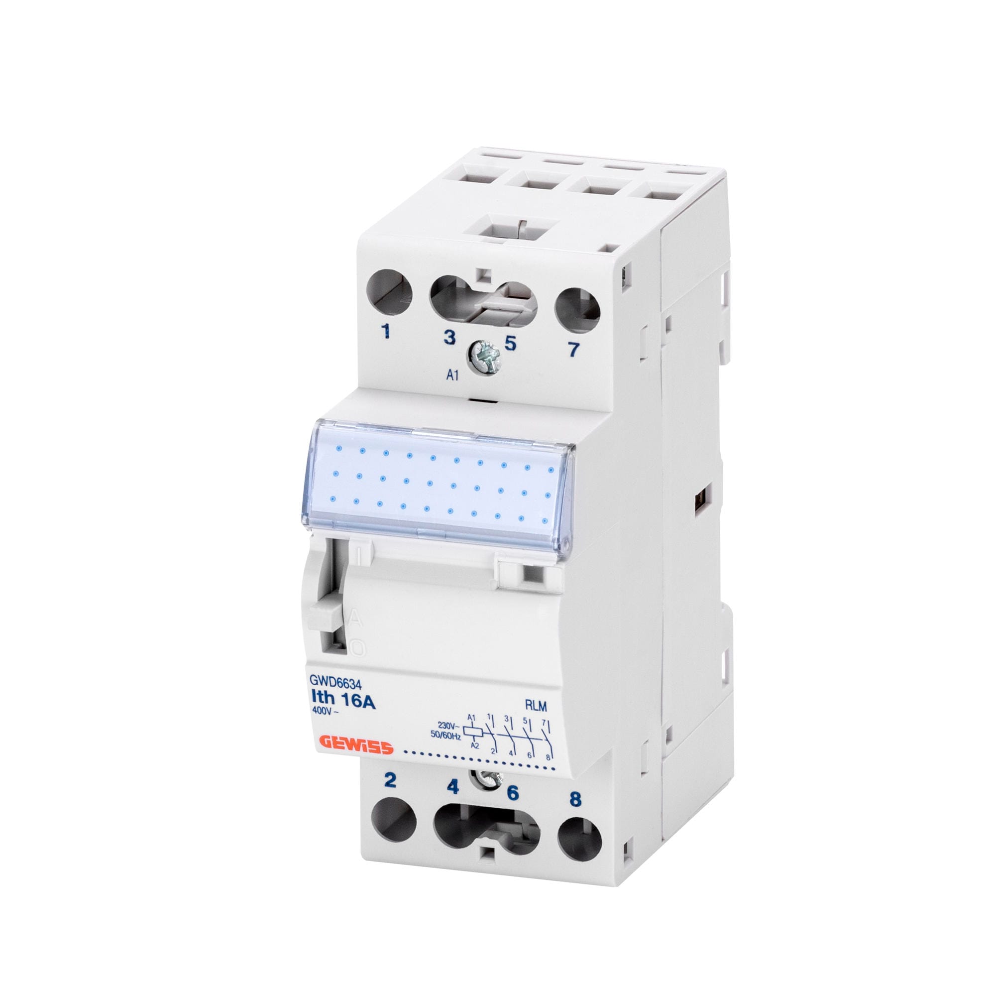 GEWISS - GEWGWD6633 RELE' MONOSTABILE - 16A - 4 NA - 24V ac - 2 MODULI
