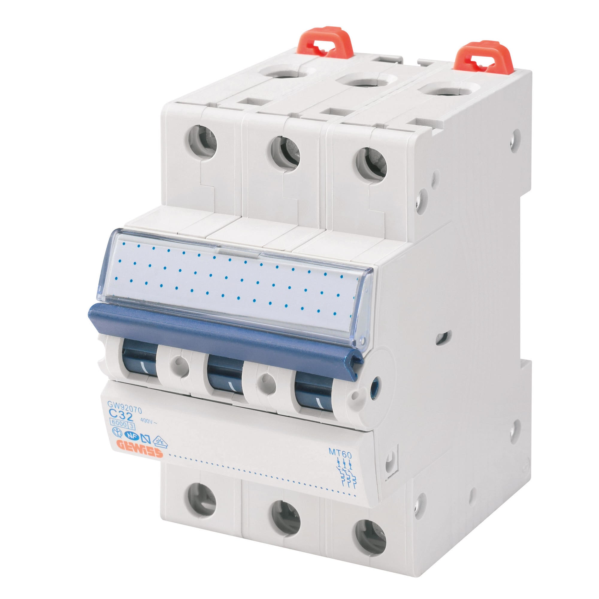 GEWISS - GEWGW92062 INT. MAGNETOTERMICO 3P C2 6KA 3M