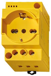 FINDER SPA - FIN7U0082300012 PRESA DA QUADRO GIALLA CON LED