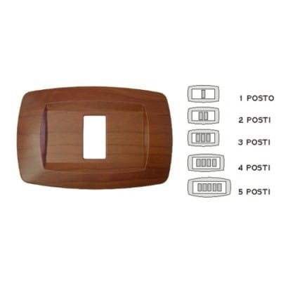 MASTER SRL - MSTMD414 PLACCA MODI 4 POSTI CILIEGIO