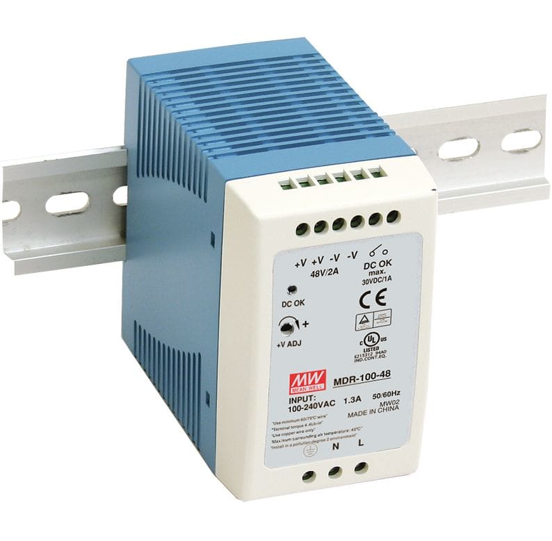 DIGIMAX SRL - DIXMDR-100-24 ALIMENTATORE DIN RAIL 24V 4A 100W