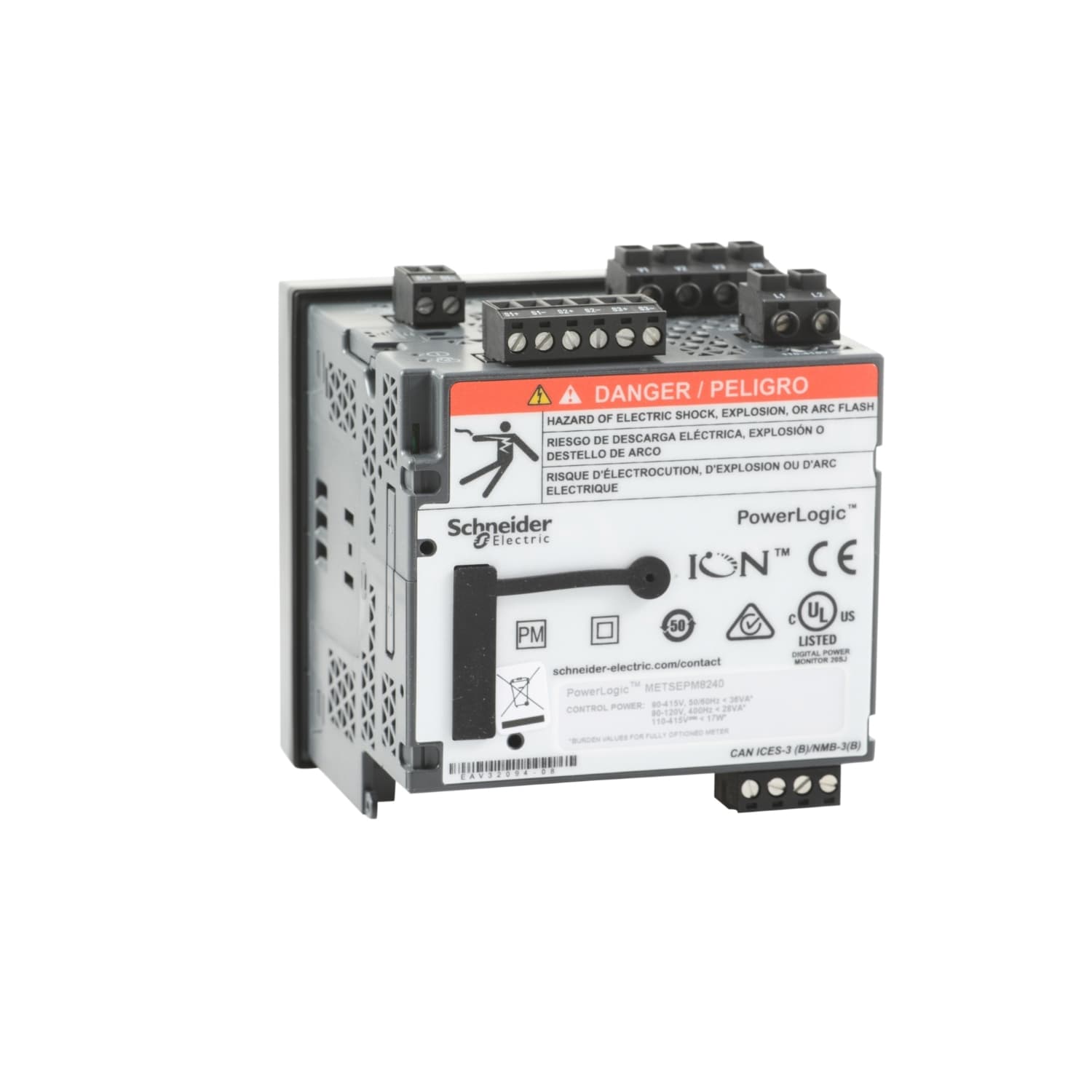 SCHNEIDER ELECTRIC - SNRMETSEPM8240 POWER METER PM8240 -FRONTEQ. 96X96