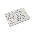 CEMBRE SPA - CEM990882-HF TARGHETTE ADESIVE PER COMPONENTI MODULARI, PREFUSTELLATE, IN POLICARBONATO, HALOGEN FREE