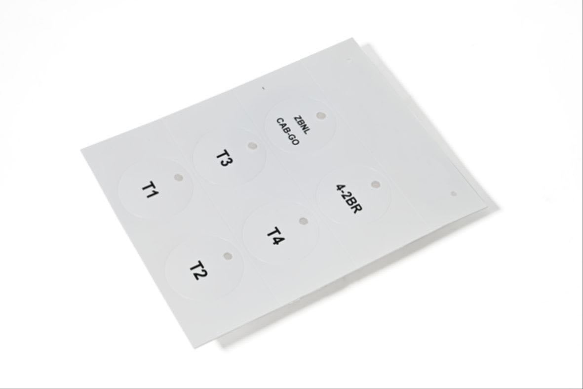 CEMBRE SPA - CEM48300 TARGHETTE PER COMPONENTI A FASCETTA, PREFUSTELLATE, IN PVC RIGIDO