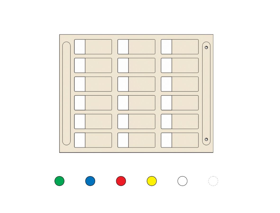 CEMBRE SPA - CEM49951-023 SEGNACAVO MG-KMP050 AD.BIANCO 15X23 MAX=