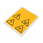 CEMBRE SPA - CEM991104 ETICH.MG-SIGNS VY GIALLO RAL1003 TRIANG.