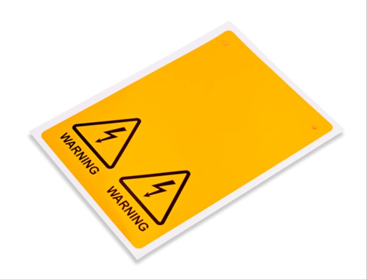 CEMBRE SPA - CEM991050 TARGA MG-SIGNS PVC EMERG.BIANCA =62-FOR