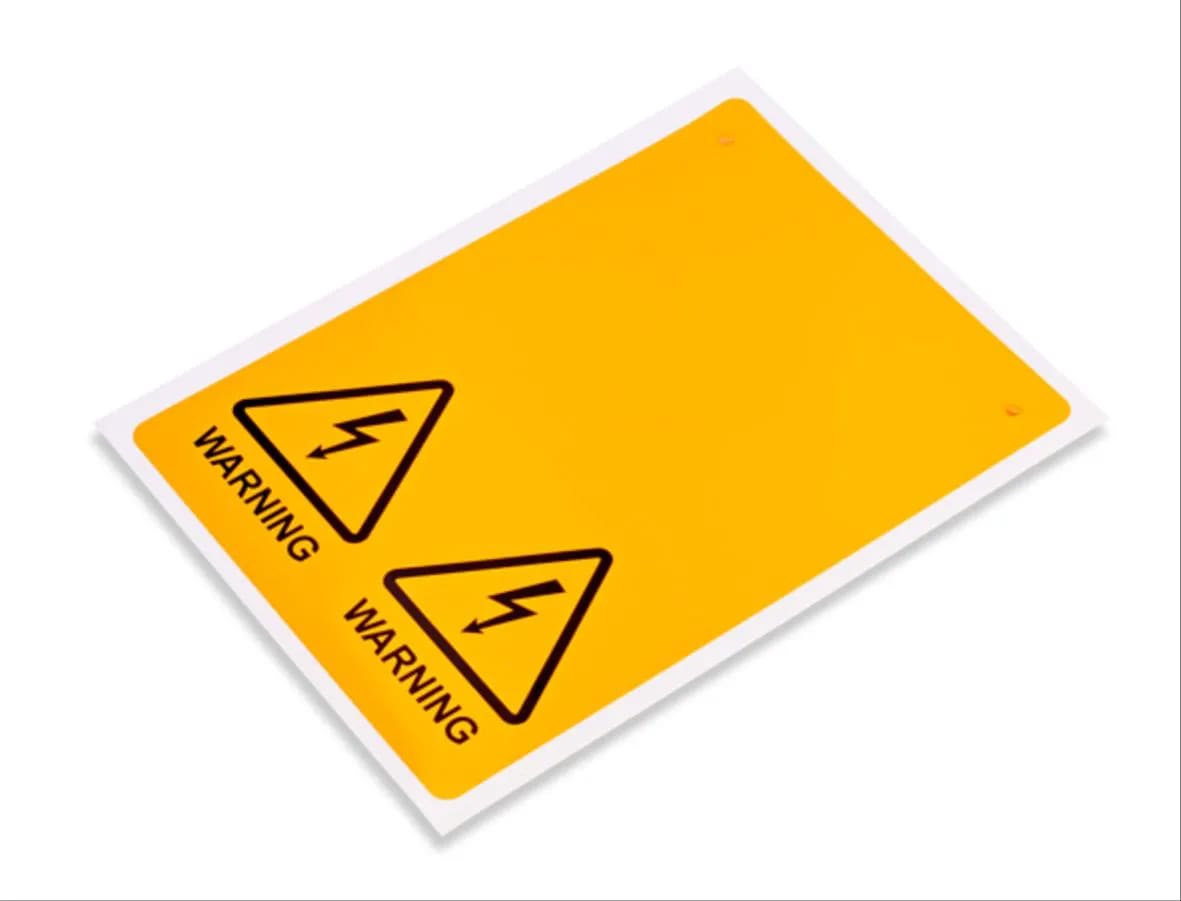CEMBRE SPA - CEM991121 TARG.MG-SIGNS PVC GIALLO RAL1003 Ø62 FORO22
