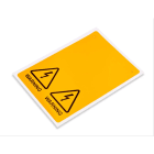 CEMBRE SPA - CEM991142 TAR.MG-SIGNS PVCA GIALLO RAL1003 TRIANG.