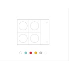 CEMBRE SPA - CEM991148 TARGA MG-SIGNS PVCR GREY 52X105MM.