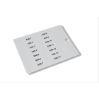 CEMBRE SPA - CEM49348N TARGHETTA ADESIVA PER COMPONENTI, PREFUSTELLATA, IN PVC RIGIDO, 7x20mm, BIANCO PVC10050WH