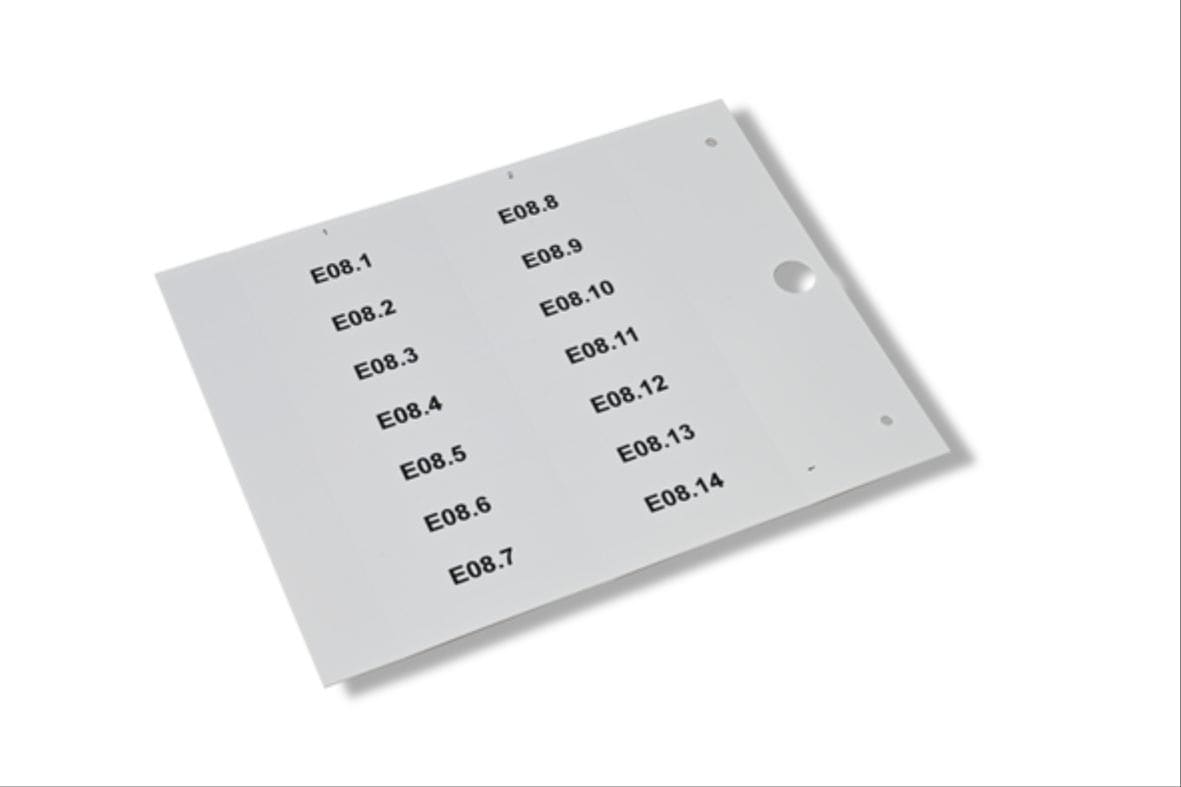 CEMBRE SPA - CEM49343 TARGH.MG-TAA ADES.GIALLA 17X44 X COMPONE