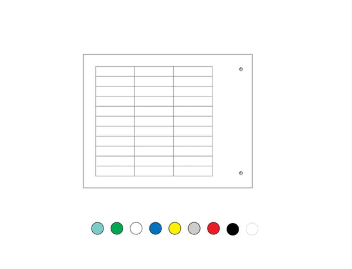 CEMBRE SPA - CEM49605GY TARGH.MG-TAA ADES.VER-BIAN 22X22 COMPONE