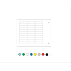 CEMBRE SPA - CEM49106GY TARGH.MG-TAA ADES.GRIGIO 7X20 X COMPONEN