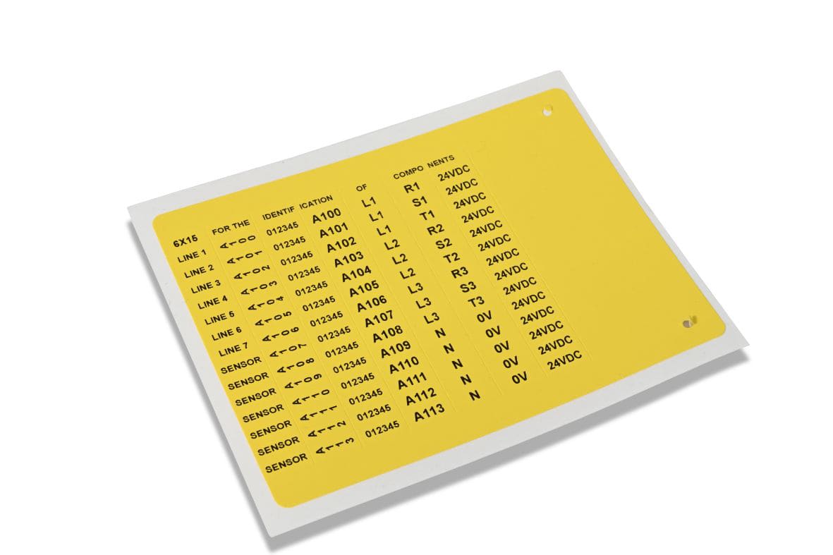 CEMBRE SPA - CEM48013 ET.MG-VCT AD.GIALLA-TELA DI VINILE 105X1