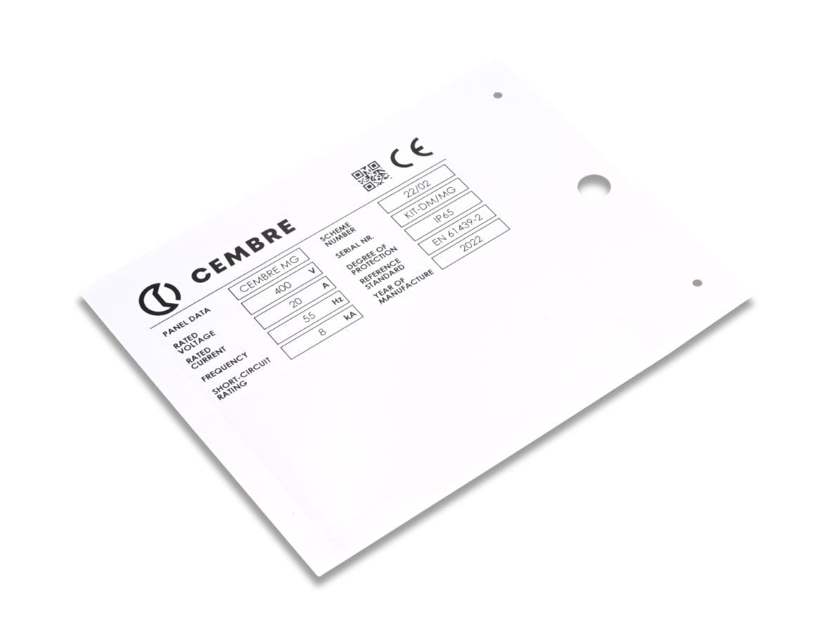 CEMBRE SPA - CEM88771-HF TAR.MG-VRT-A AD.GRIGIO 57X82,5 HALOGEN F