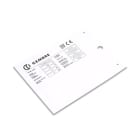 CEMBRE SPA - CEM88204 TARGA QUADRO MG-VRT-A AD.ROSSO PVC 105X1