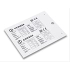 CEMBRE SPA - CEM48928-HF TARGA MG-VRT-R BIANCO 102X138 HALOGEN FR