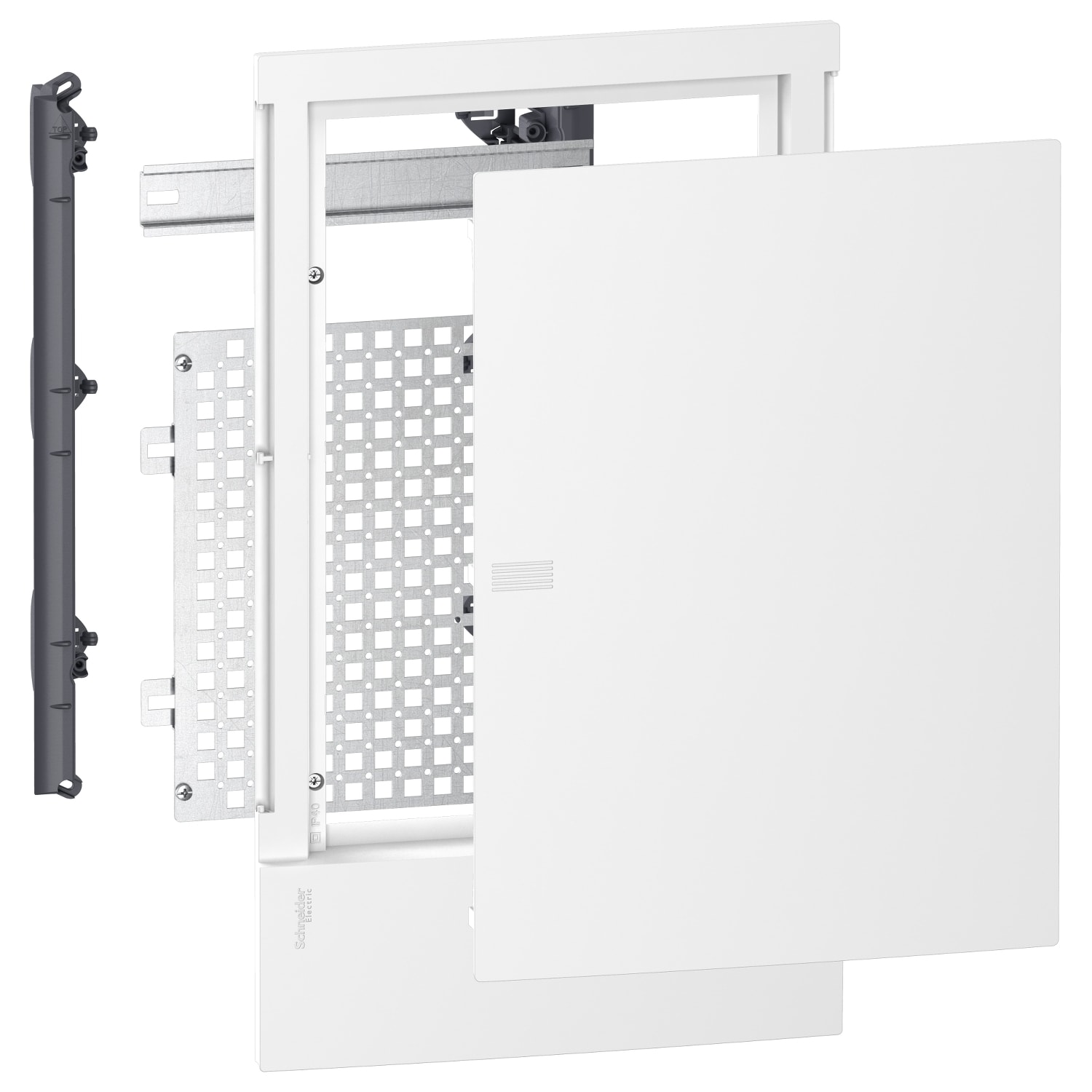 SCHNEIDER ELECTRIC - SNRMIP30312U Fronte centralino TLC Resi9 MP incasso 36 (3x12) mod bianco porta opaca