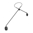 NOVALUX SPA - NOX111602.02 MISS PR: APPLIQUE ORIENT. 1XE27 NERO