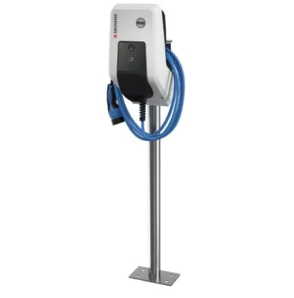 MENNEKES E-MOBILITY - MKE18593 PALO IN ACCIAIO PER 2 AMTRON PROFESSIONA