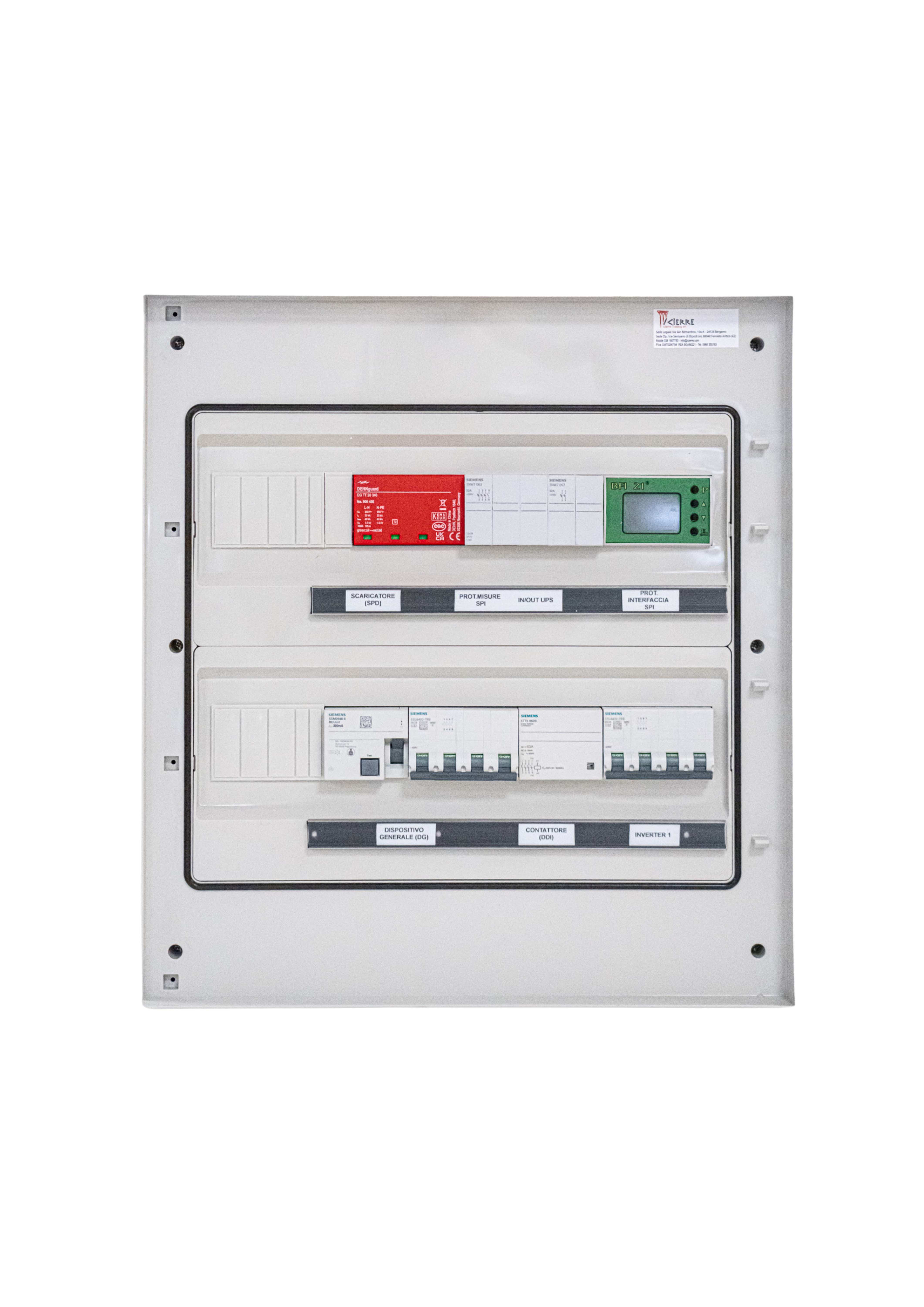 ICIERRE TRADING S.R. - IC2MM007 CONFORME CEI-021- CORRENTE 40 A - 400 V