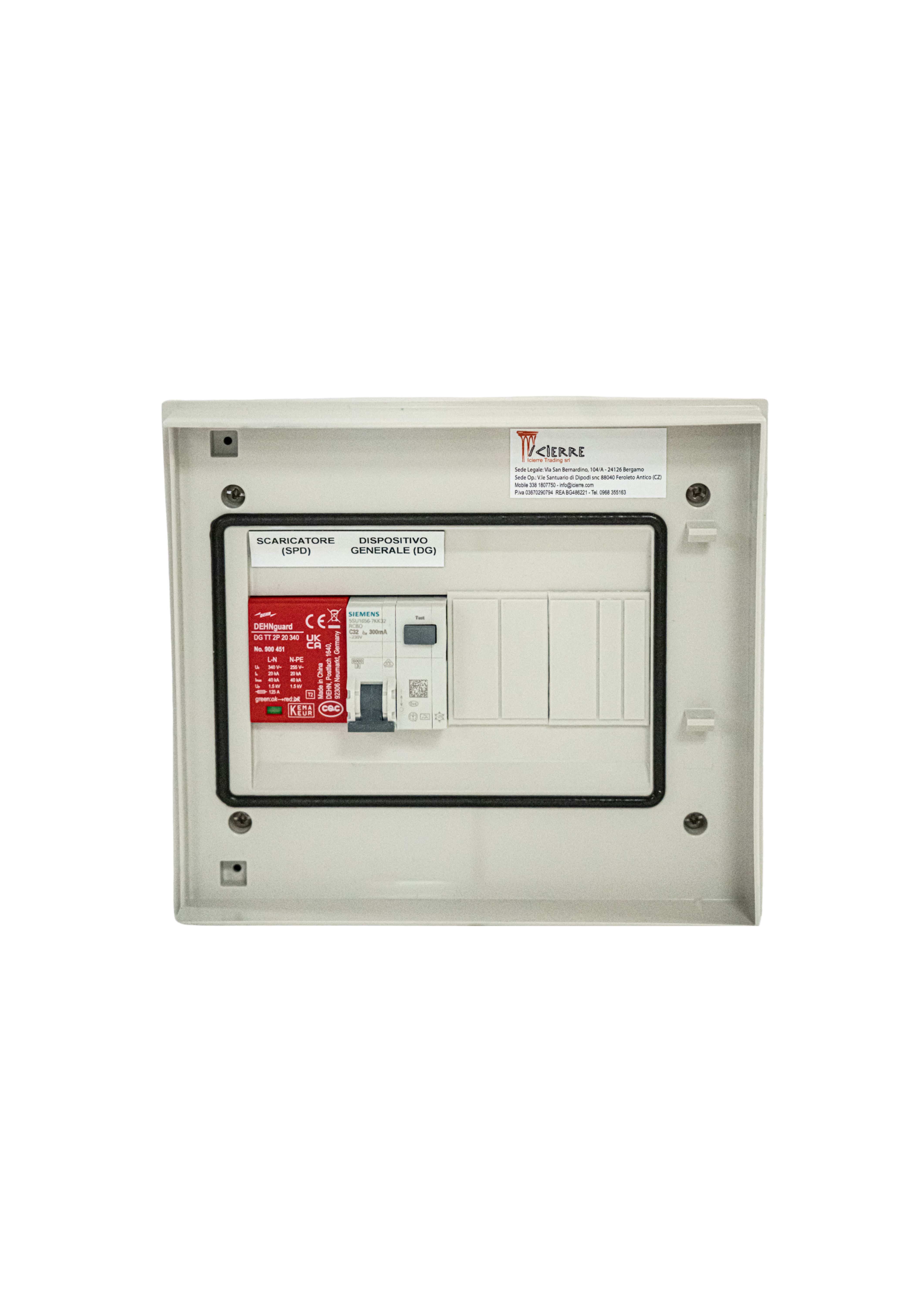 ICIERRE TRADING S.R. - IC2MM022 QAC MONO FASE QUADRO AC MONOFASE 5/6 KW