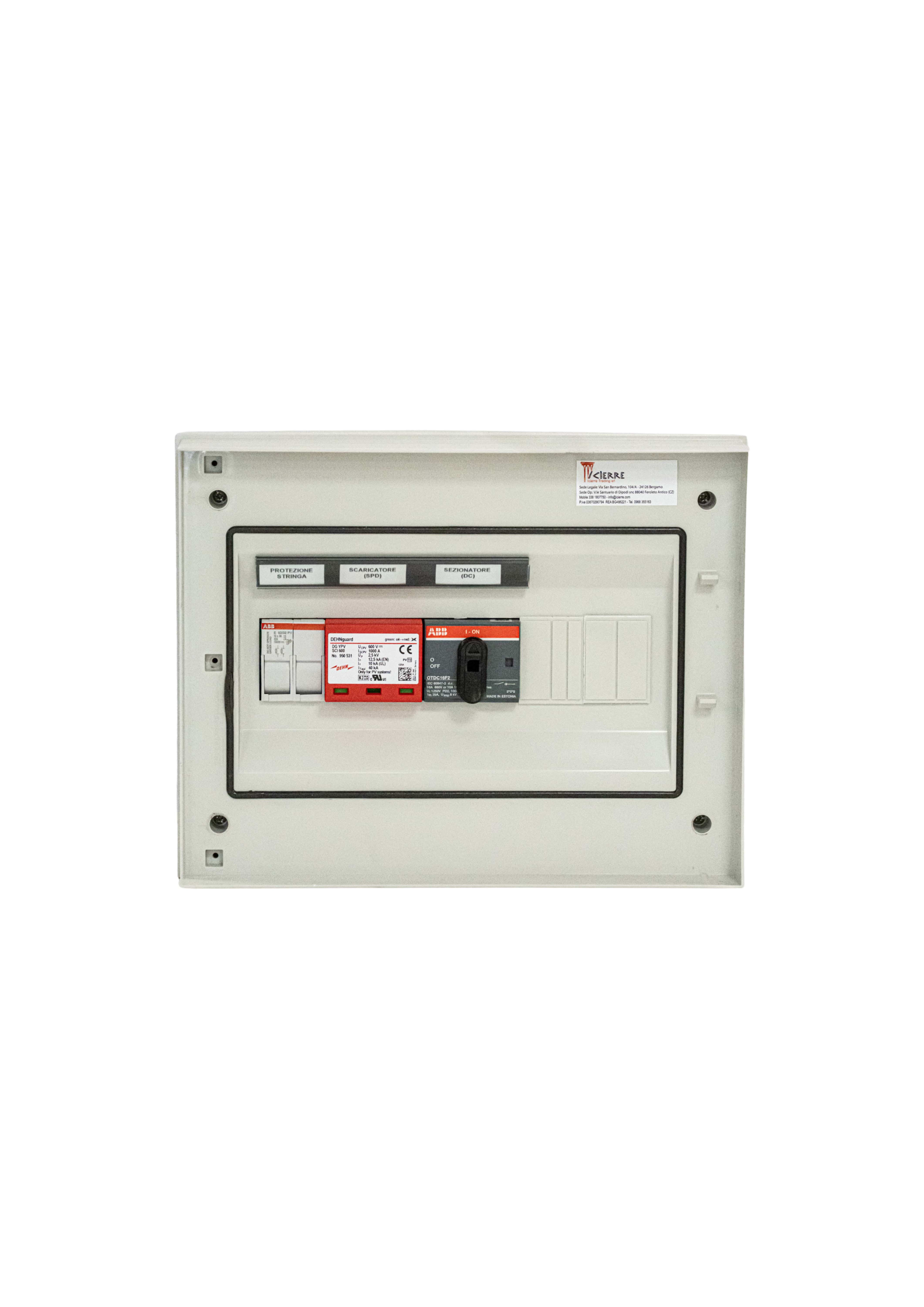 ICIERRE TRADING S.R. - IC2MM045 2-PORTAFUSIBILE1P+N+FUSIBILI6A(PROT.