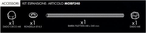 CANALPLAST - CANMOBF240 KIT ESPANSIONE MONOLYTO UNICA M8x240mm