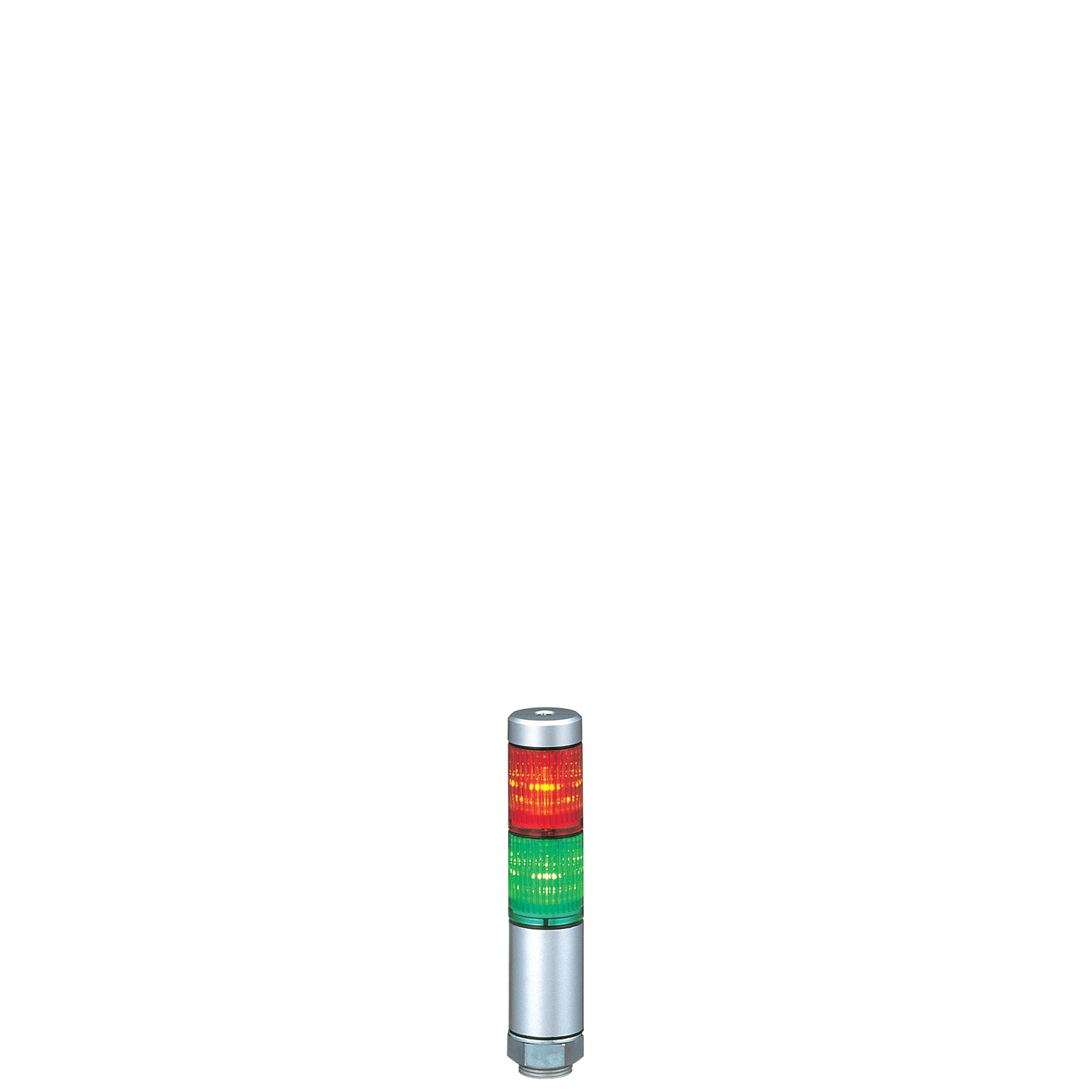 PATLITE EUROPE GMBH - PMHMPS-202-RG Torretta compatta, 2 moduli, 24VDC/AC, 30mm, fissaggio diretto, cavo, IP65