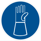 CEMBRE SPA - CEM221004 ETICHETTA ADESIVA DI PRESCRIZIONE MS-LG, SIMBOLO INDOSSARE GUANTI CON PROTEZIONE DEI POLSI, DIMENSIONE 200mm