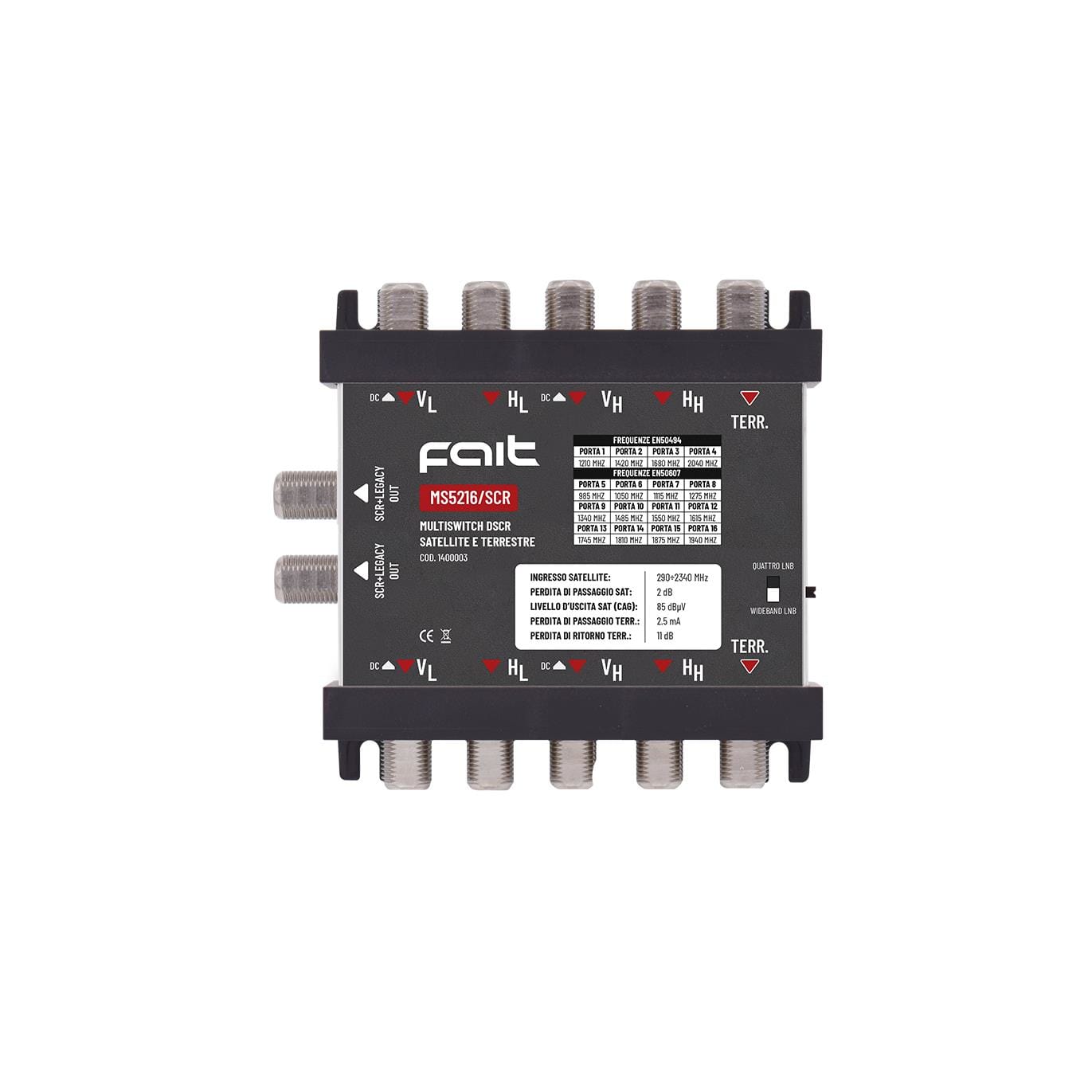 FAIT SRL - FIT1400003 MS5216/SCR - COMMUT SAT+TERR LEGACY/DSCR 2USC.4+12FREQ.