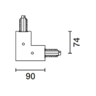 IGUZZINI ILLUMINAZI - IGZ3.MXY6.004.0 GIUNTO AD L C/CONDUT.TERRA INTER.X BINAR