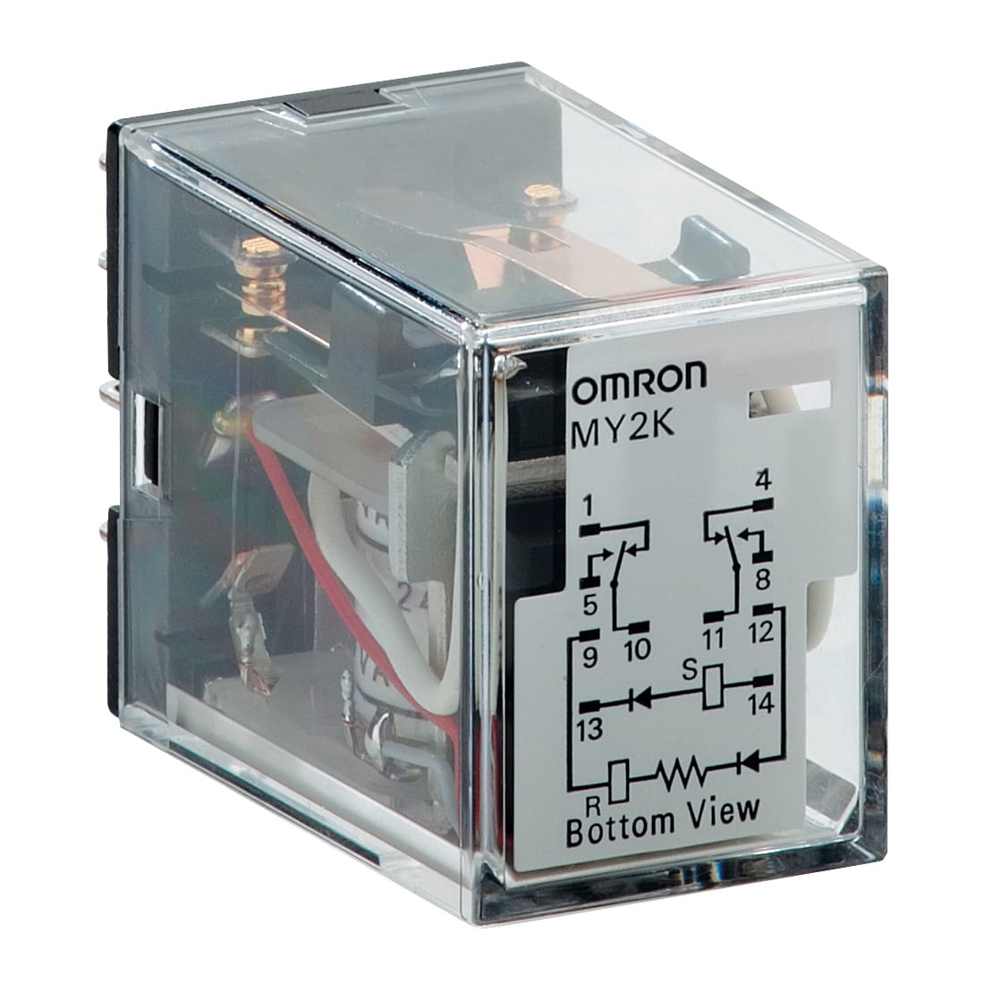 OMRON - OMRMY2K0224DC REL BISTABILE, PIN PCB, 14 PIN, DPDT, 3