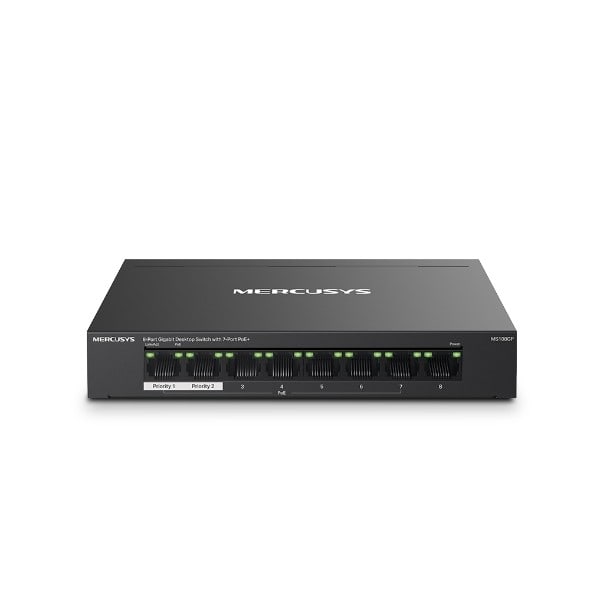 TP-LINK (MERCUSYS) - MYSMS108GP 8-PORT GIGA SWITCH 7PORT POE+