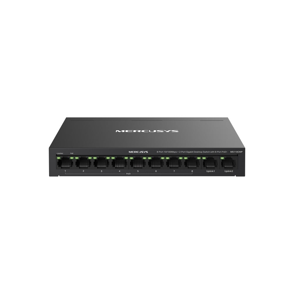 TP-LINK (MERCUSYS) - MYSMS110CMP 10PORT 10/100MBPS SWITCH 8POE+