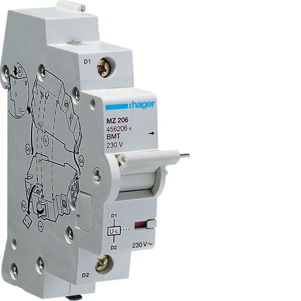 HAGER - HAGMZ206 BOB. MINIMA TENSIONE 230V CA 1M
