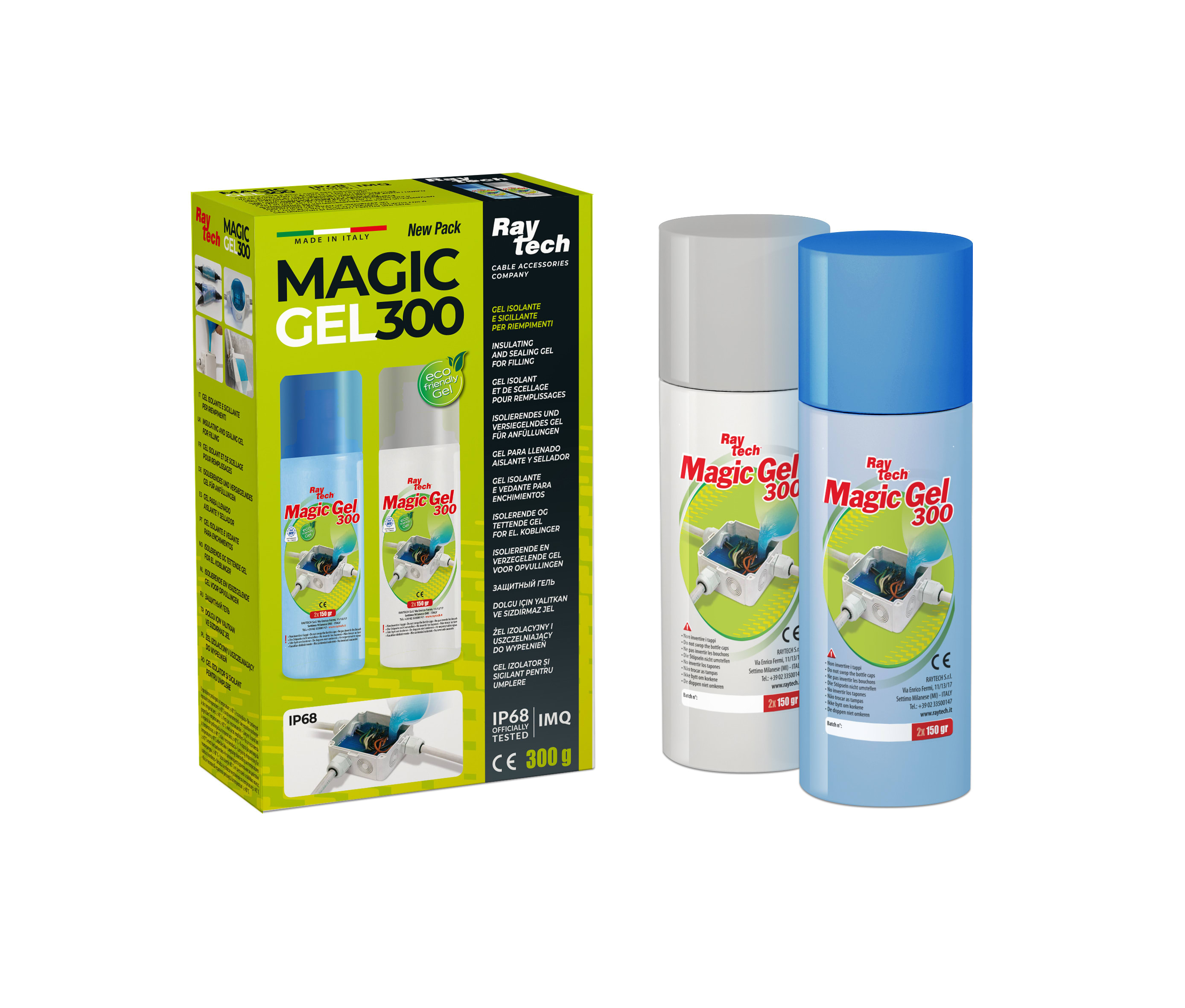 RAYTECH SRL - RYTMAGICGEL-300 MAGIC GEL 300 2 BOTTIGLIE 150 ML ISOLANT