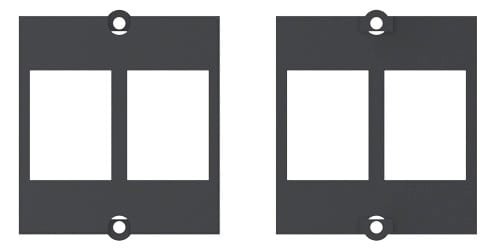 BACHMANN SALES GMBH - HMA917.061 MODULO 2XKEYSTONE NERO SUPPORTO IN METAL