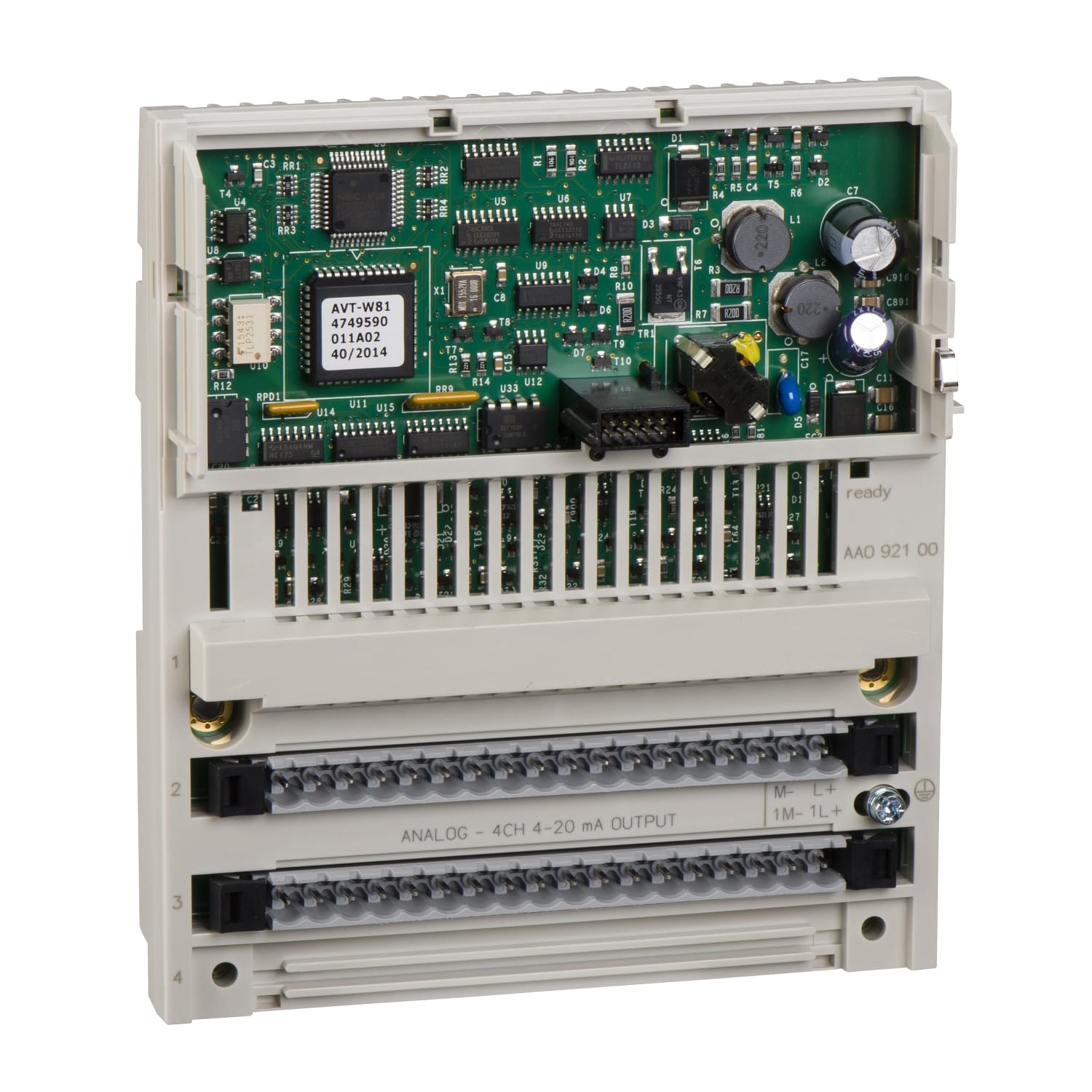 SCHNEIDER ELECTRIC - SNR170AAO92100 Uscita analogica distribuita Modicon Momentum - 4 usc. - 4..20 mA
