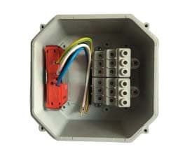 OEC SRL - OECN0CE0078/S CASSETTA DERIVAZ.10 MM2 CON 1 SCARICATOR